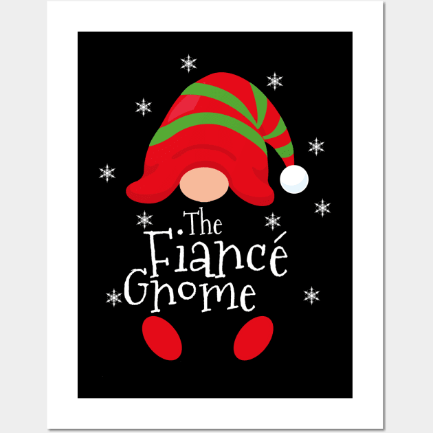 Fiance Gnome Engaged Couples Christmas Wall Art by LadyOfCoconuts